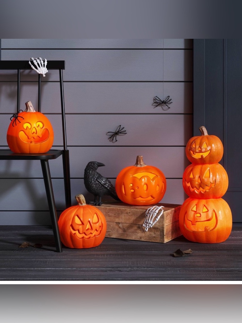 HYDE & EEK! Stacked Pumpkin trio